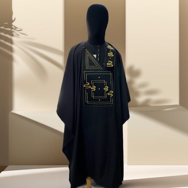 Agbada with Gold Embroidery – Royal Presence, Eternal Prestige
