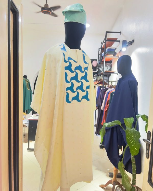Cream Agbada – Pure Prestige, Timeless Nobility